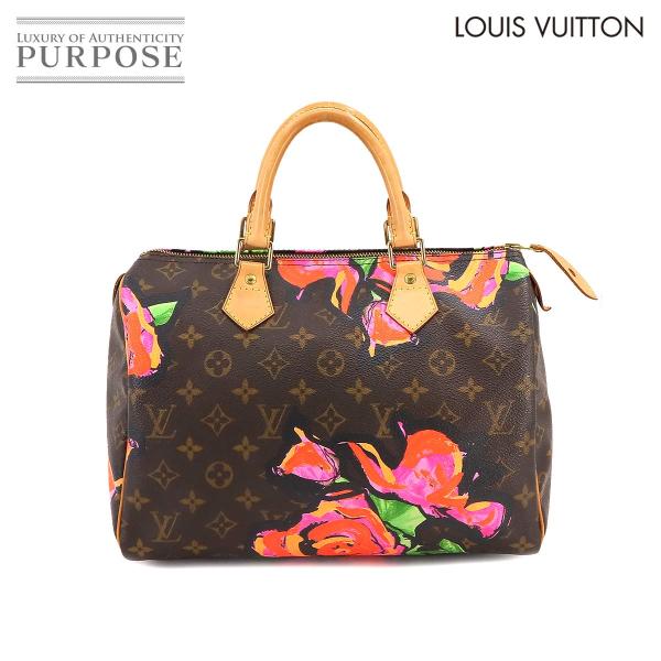 ルイ ヴィトン LOUIS VUITTON モノグラム ローズ スピーディ 30 ハンド バッグ ブ...