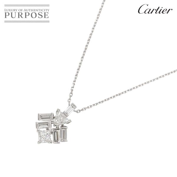 カルティエ Cartier リフレクション ドゥ カルティエ ダイヤ ネックレス 42cm K18 ...