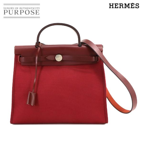 新品同様 エルメス HERMES エールバッグ ジップ PM 2way ハンド ショルダー バッグ ...