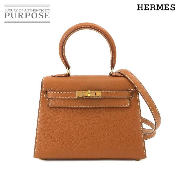 エルメス HERMES ミニケリー 2way ハンド ショルダー バッグ クシュベル エプソン ゴー...