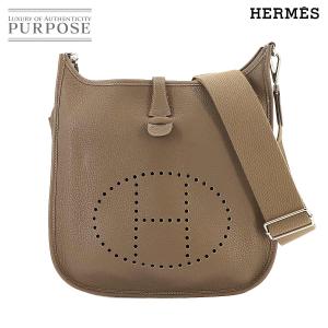 新品同様 エルメス HERMES エブリン3 PM ショルダー バッグ トリヨンクレマンス エトゥープ T刻印 シルバー 金具 Evelyne 3 90222472｜purpose-inc