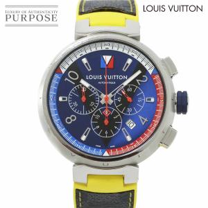 ルイ ヴィトン LOUIS VUITTON タンブール クロノグラフ Q1A61 メンズ 腕時計 デ...
