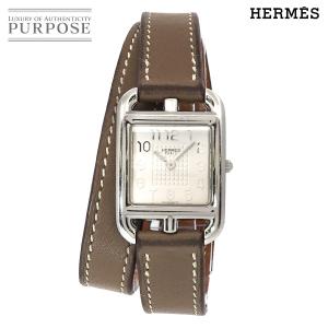 エルメス HERMES ケープコッド ドゥブルトゥール CC1 210 レディース 腕時計 シルバー...