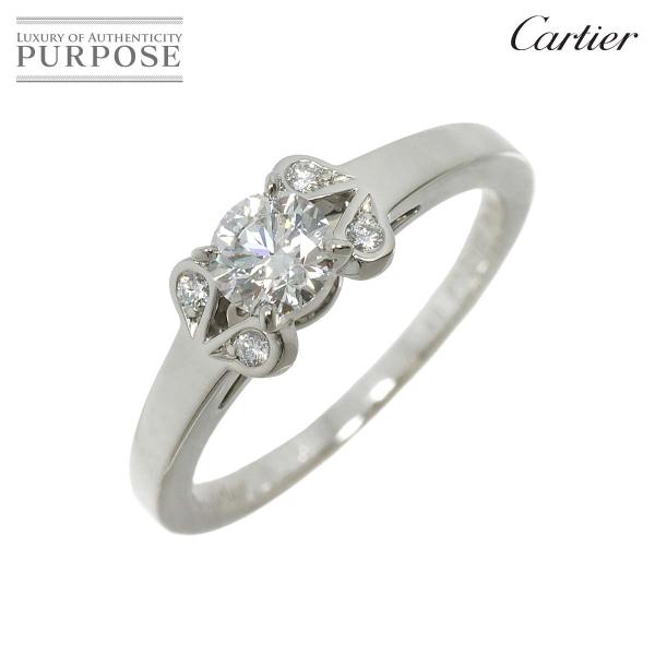 カルティエ Cartier バレリーナ ダイヤ 0.36ct G/VS1/3EX #49 リング P...