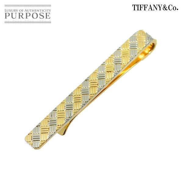 ティファニー TIFFANY&amp;CO. タイピン K18 YG WG イエロー ホワイト ゴールド 7...