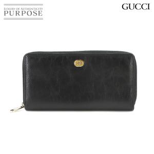 早い者勝ち　美品 GUCCI グッチ　長財布　ロングウォレット　レザー　GG GUCCI グッチ 二つ折り長財布 GGナイロン レザー ブラウン 035