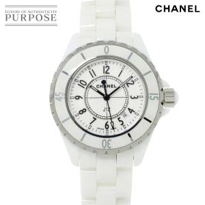 シャネル CHANEL J12 33mm H0968 レディース 腕時計 デイト ホワイト セラミッ...