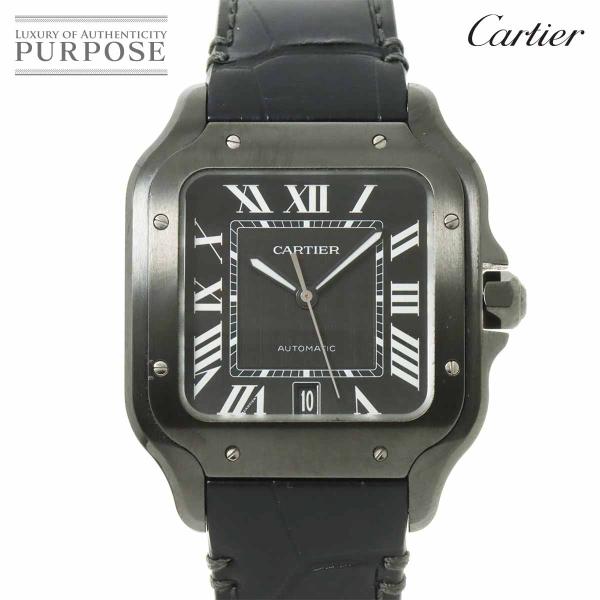カルティエ Cartier サントスドゥカルティエLM WSSA0039 メンズ 腕時計 デイト 自...