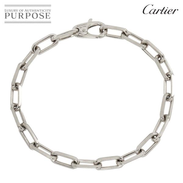 カルティエ Cartier サントスデュモン ブレスレット 18cm K18 WG ホワイトゴールド...