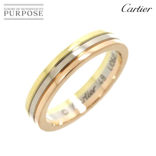 カルティエ Cartier ヴァンドーム #48 リング K18 YG WG PG スリーゴールド ...