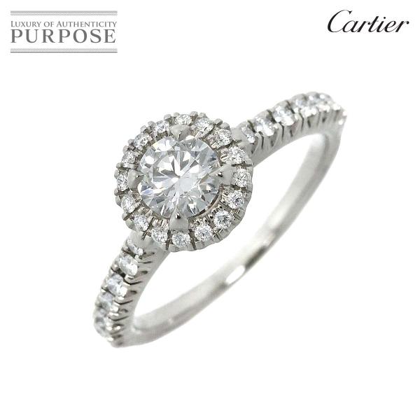 カルティエ Cartier デスティネ リング ダイヤ 0.40ct G/VVS2/EX #48 P...