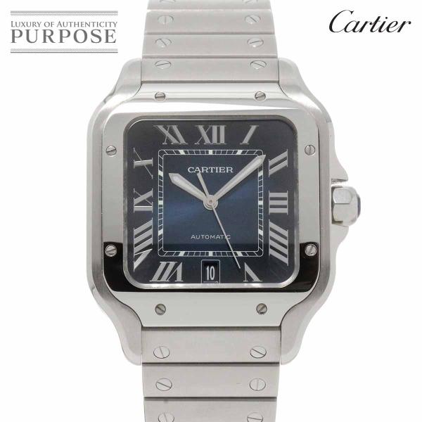 カルティエ Cartier サントスドゥカルティエLM WSSA0030 メンズ 腕時計 デイト ブ...