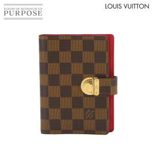 ルイ ヴィトン LOUIS VUITTON ダミエ アジェンダ コアラ PM 手帳カバー エベヌ ブ...