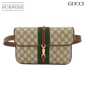 未使用 展示品 グッチ GUCCI ジャッキー1961 GGスプリーム ベルト バッグ ウエスト ポ...