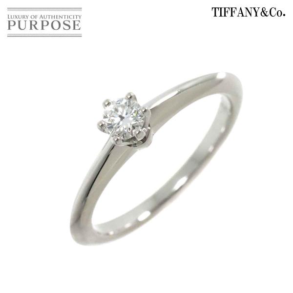 ティファニー TIFFANY&amp;CO. ソリティア ダイヤ 0.19ct E/VS1/3EX 11.5...