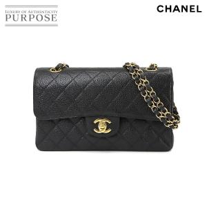 新品同様 シャネル CHANEL マトラッセ 23 チェーン ショルダー バッグ キャビアスキン レザー ブラック A01113 90228881｜purpose-inc