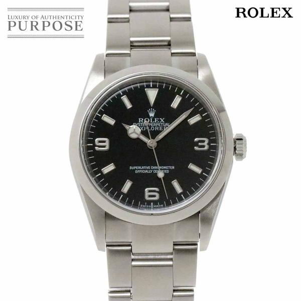 ロレックス ROLEX エクスプローラ1 114270 K番 メンズ 腕時計 ブラック オートマ 自...