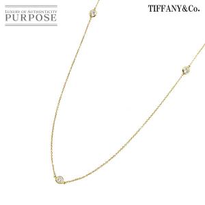 ティファニー TIFFANY&CO. バイザヤード ダイヤ 3P ネックレス 40cm K18 YG 750 By The Yard Necklace 90229709｜purpose-inc