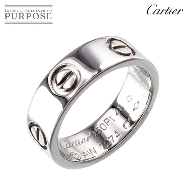 カルティエ Cartier ラブ #48 リング Pt プラチナ 指輪 Love Ring 9022...