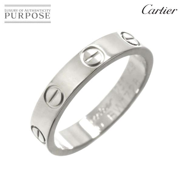 カルティエ Cartier ミニラブ #49 リング K18 WG ホワイトゴールド 750 指輪 ...