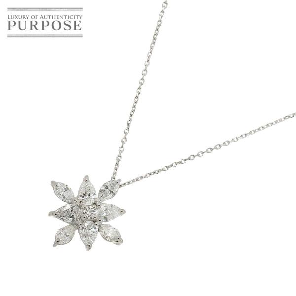 ダイヤ 0.815ct ネックレス 44.5cm Pt プラチナ Diamond Necklace ...