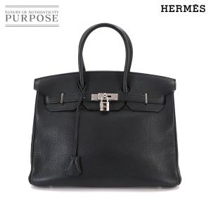 エルメス HERMES バーキン35 ハンド バッグ トリヨンクレマンス ブラック □L刻印 シルバー 金具 Birkin 35 90229991｜purpose-inc