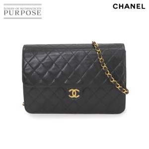 シャネル CHANEL マトラッセ チェーン ショルダー バッグ レザー ブラック A03570 ゴールド 金具 ヴィンテージ Matelasse Bag 90230578｜purpose-inc