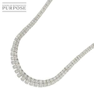 ダイヤ 10.00ct  Pt ネックレス 42cm プラチナ Diamond Necklace 90230830｜purpose-inc