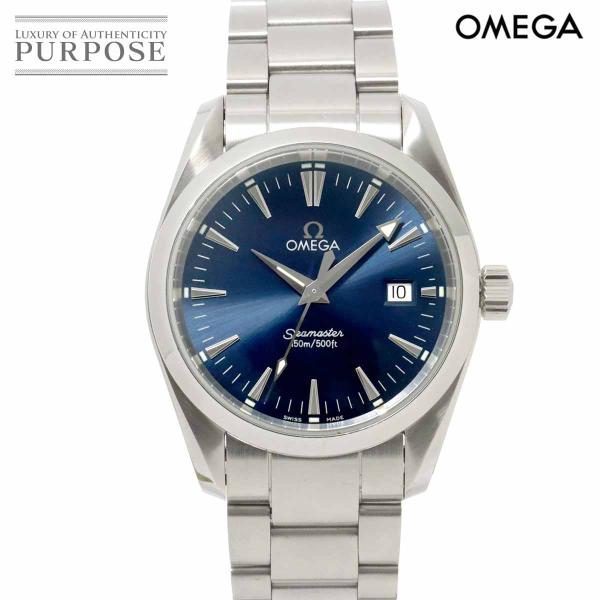 オメガ OMEGA シーマスター アクアテラ 2518 80 メンズ 腕時計 デイト ブルー クォー...