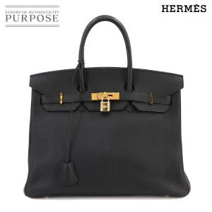 新品同様 エルメス HERMES バーキン35 ハンド バッグ トゴ ブラック □F刻印 ゴールド 金具 Birkin 35 90231720｜purpose-inc