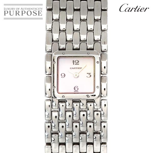 カルティエ Cartier パンテール リュバン W61003T9 レディース 腕時計 ピンクシェル...