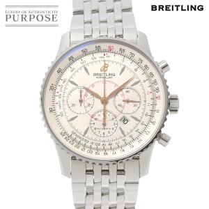 ブライトリング BREITLING ナビタイマー モンブリラン A41370 クロノグラフ メンズ 腕時計 デイト アイボリー 自動巻き Navitimer 90232483｜purpose-inc