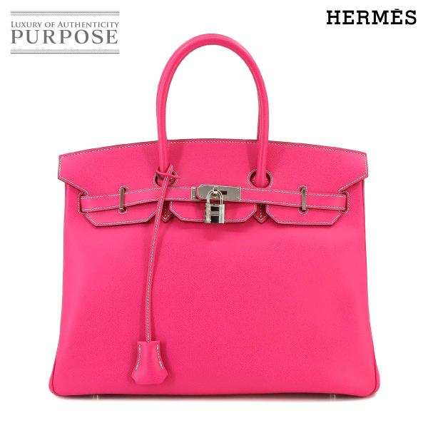 未使用 展示品 エルメス HERMES キャンディ バーキン35 ハンド バッグ エプソン ローズテ...