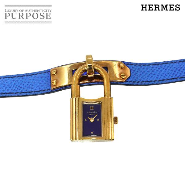 エルメス HERMES ケリーウォッチ レディース 腕時計 ネイビー クォーツ ウォッチ カデナ K...