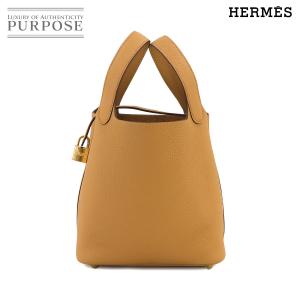 新品 未使用 エルメス HERMES ピコタンロック PM ハンド バッグ トリヨンクレマンス ビスケット B刻印 ゴールド 金具 90235802｜purpose-inc