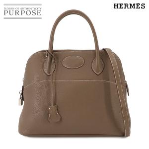 新品同様 エルメス HERMES ボリード 31 2way ハンド ショルダー バッグ トリヨンクレマンス エトゥープ □R刻印 シルバー 金具 90235816｜purpose-inc