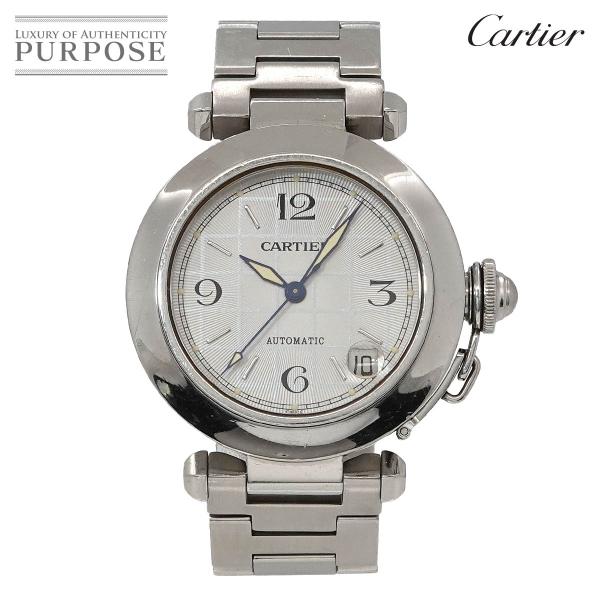 カルティエ Cartier パシャC W31023M7 ボーイズ 腕時計 デイト シルバー オートマ...