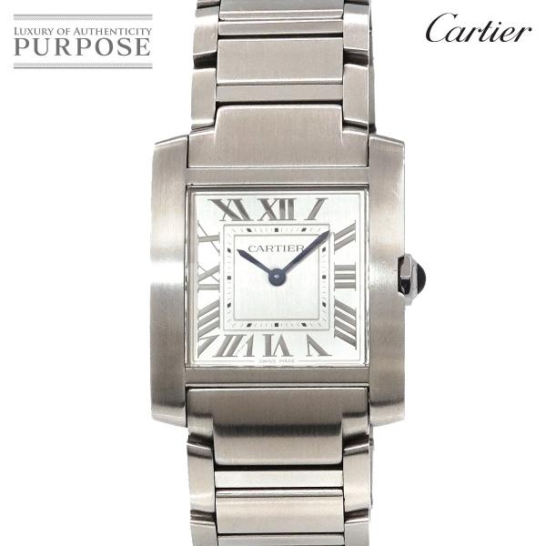 カルティエ Cartier タンクフランセーズMM WSTA0074 ボーイズ 腕時計 シルバー ク...
