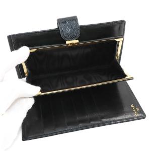 シャネル CHANEL キャビアスキン 二つ折...の詳細画像5