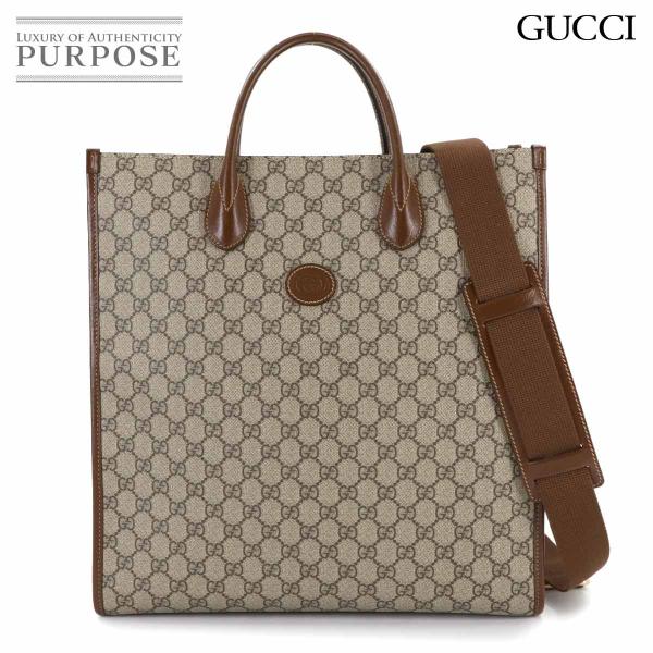 未使用 展示品 グッチ GUCCI インターロッキングG 2way ショルダー トート バッグ GG...