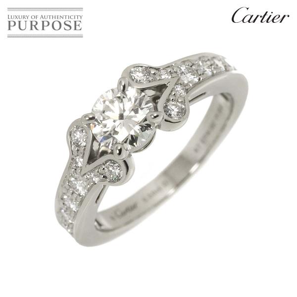 カルティエ Cartier バレリーナ ダイヤ 0.50ct H/VS1/3EX #47 リング P...