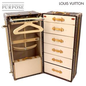 美品 ルイ ヴィトン LOUIS VUITTON モノグラム ワードローブ トランク タンス クローゼット 衣装ケース ブラウン Wardrobe Trunk 90280507