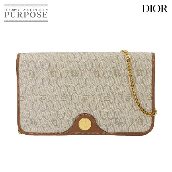 新品同様 クリスチャン ディオール Christian Dior ハニカム 2way クラッチ ショ...