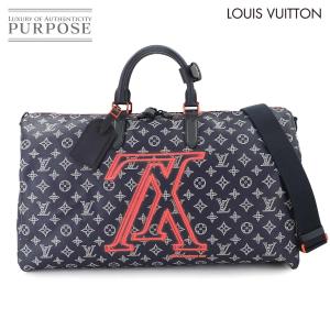 新品同様 ルイ ヴィトン LOUIS VUITTON モノグラム インク アップサイドダウン キーポル バンドリエール 50 2way ボストン バッグ 90286412