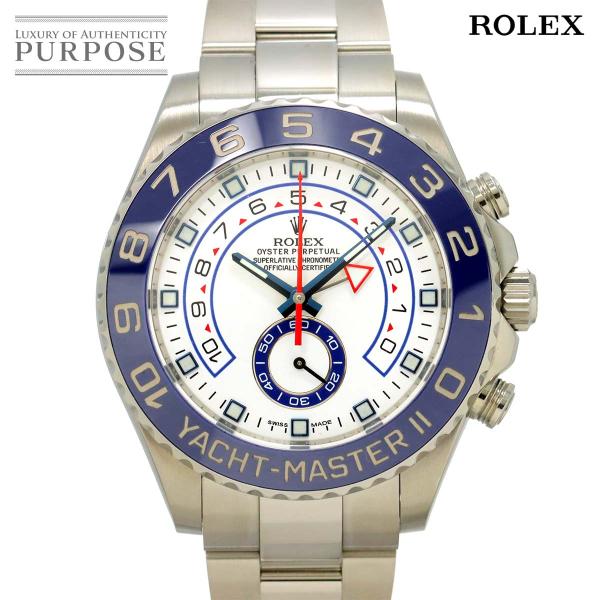 ロレックス ROLEX ヨットマスター2 116680 ランダム番 ルーレット メンズ 腕時計 ホワ...