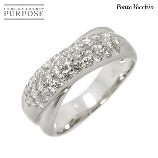 ポンテヴェキオ Ponte Vecchio 8号 リング ダイヤ 0.50ct K18 WG ホワイ...
