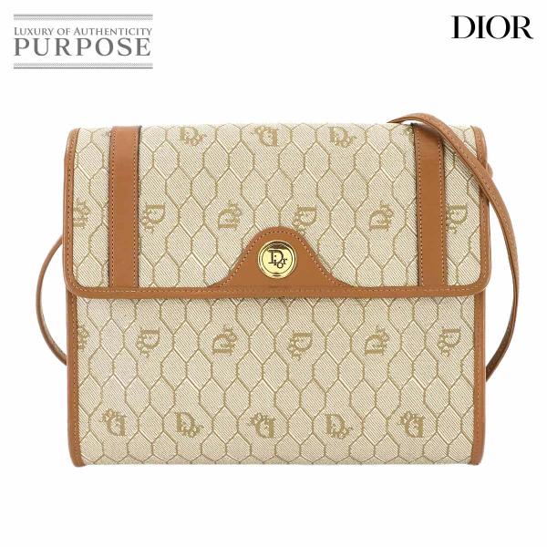 美品 クリスチャン ディオール Christian Dior ハニカム ショルダー バッグ PVC ...