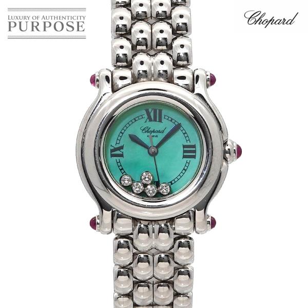 ショパール Chopard ハッピースポーツ 27/8250-42 レディース 腕時計 5P ダイヤ...