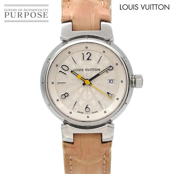 ルイ ヴィトン LOUIS VUITTON タンブール Q121K レディース 腕時計 デイト シル...