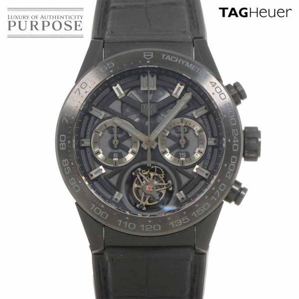 タグホイヤー TAG Heuer カレラ キャリバーホイヤー02T トゥールビヨン CAR5A8Z ...